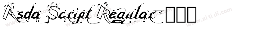 Asda Script Regular字体转换